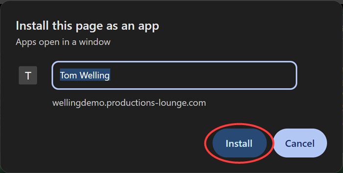 3. Click Install.